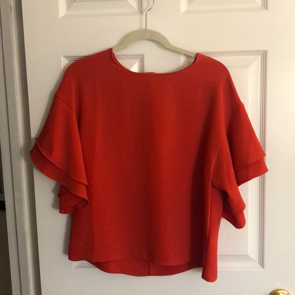 Red blouse